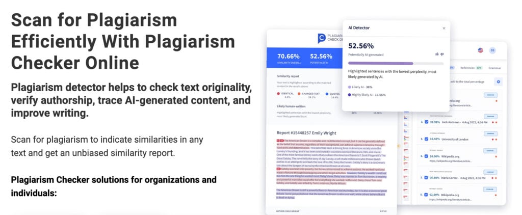 Best Free Plagiarism Checker: Plagiarismcheck.org